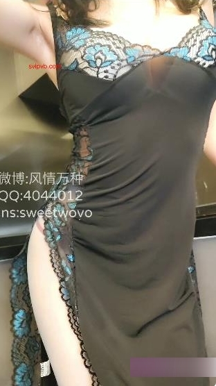 B站网红完具娜美_孔雀灰丝薄纱长裙3部
