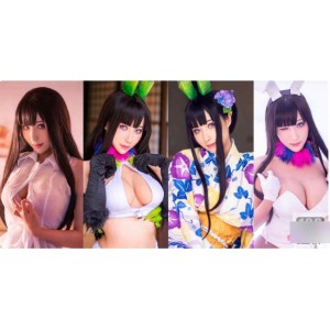 高颜值御姐《HaneAme雨波》红色衣服cos合集