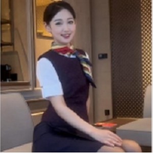 秀人网天生丽质极品嫩模（唐安琪）表演最美国航空姐优雅大气完全不输真正空姐[1V556M]
