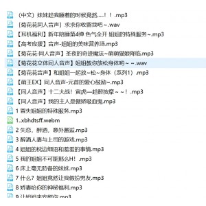 雷电将军ASMR合集34部，1.4g，mp3，百度盘