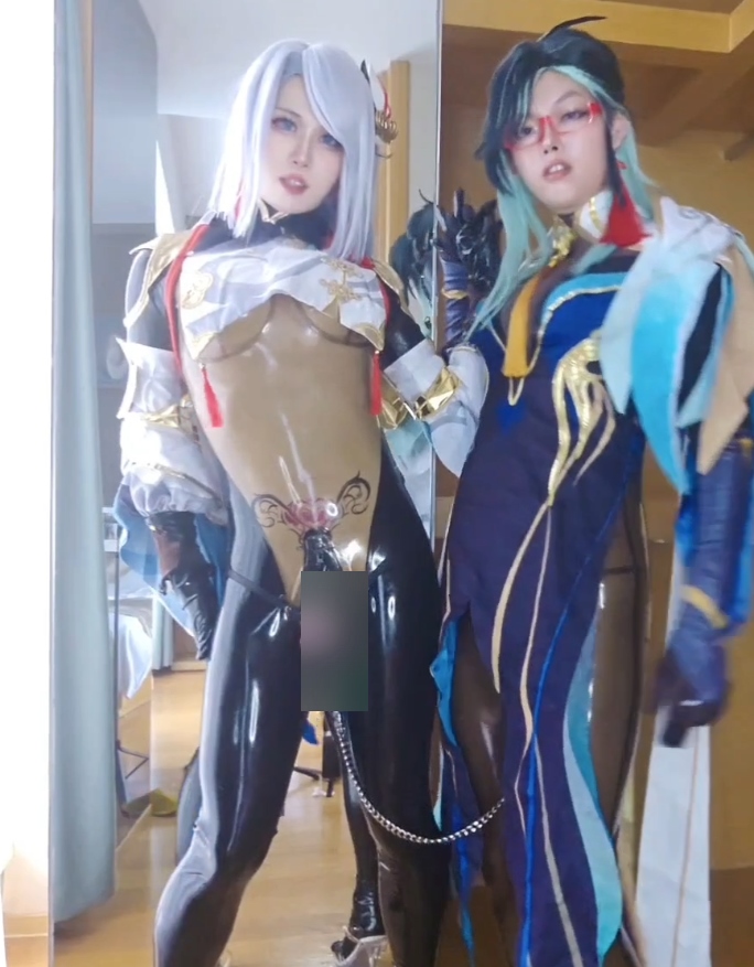 阿优珍藏胶衣COS视频160G100V微博展示